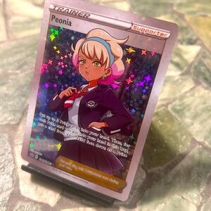 🔥Peonia 196/198 - Chilling Reign - Full Art Trainer Pokemon Card -NM RARE
